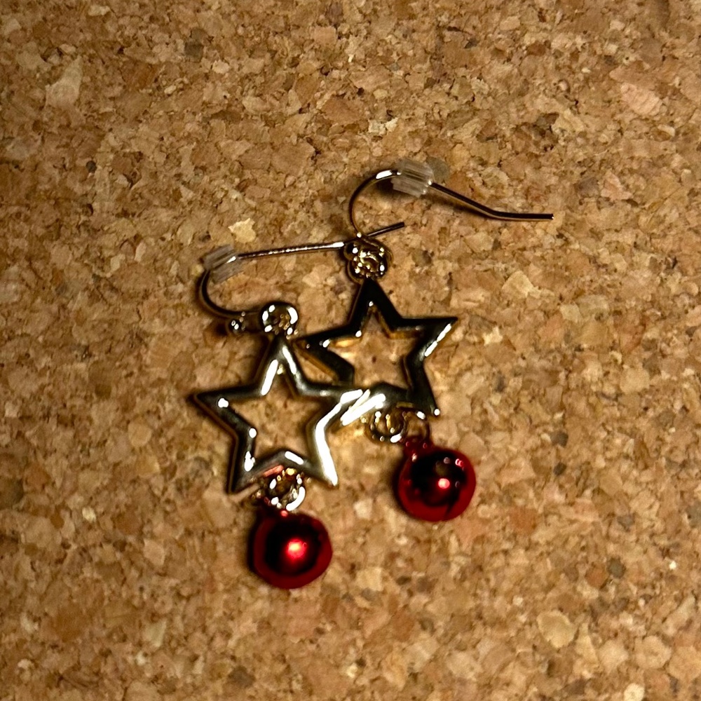 Dangling Star and Bell Earrings